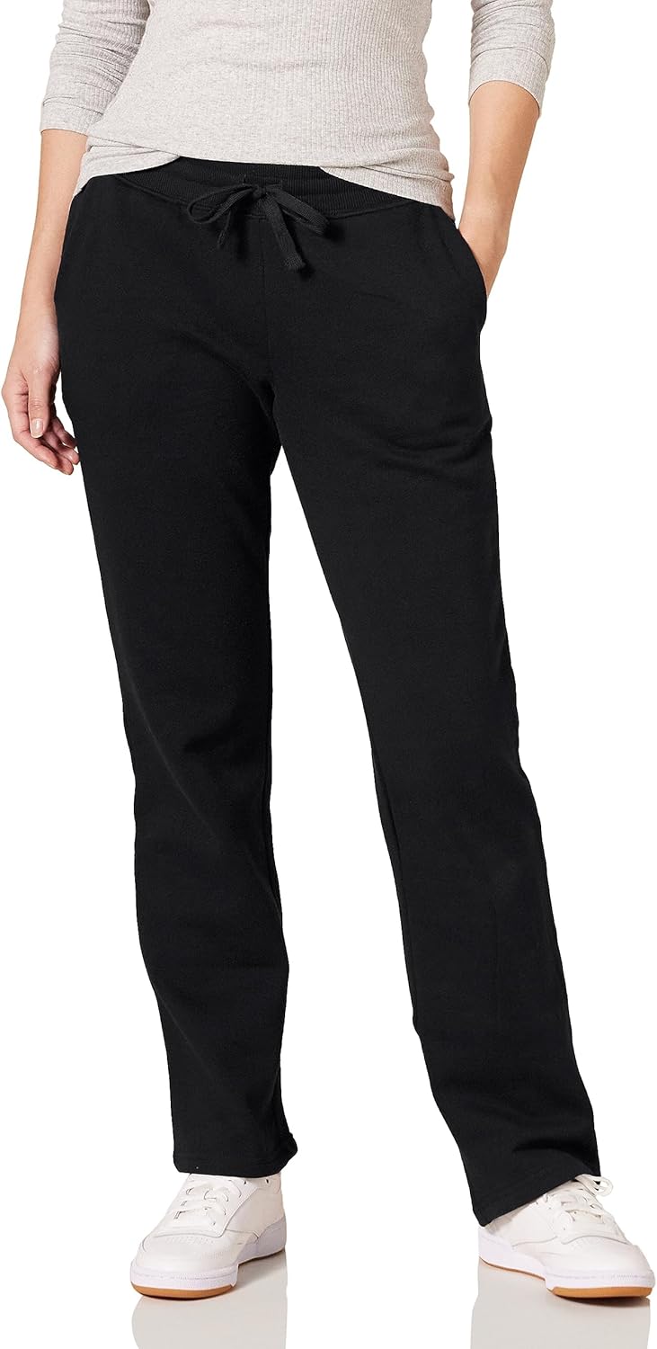 Amazon Essentials Women's Straight Leg Sweatpants with Drawstring for Women, Fleece – (Available in Plus Size)