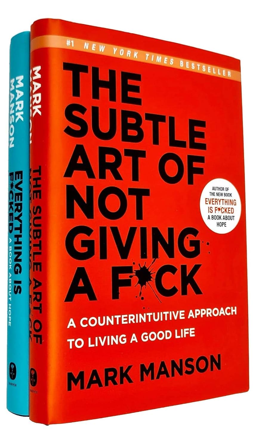 Mark Manson Collection 2 Books Set (The Subtle Art of Not Giving a Fck, Everything Is Fcked)