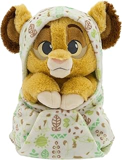 Disney Store Official Babies Collection: Simba Plush in Swaddle with Detailed Plush Features - Official Soft Toy - Stuffed Animals for Babies - Perfect for Fans & Kids