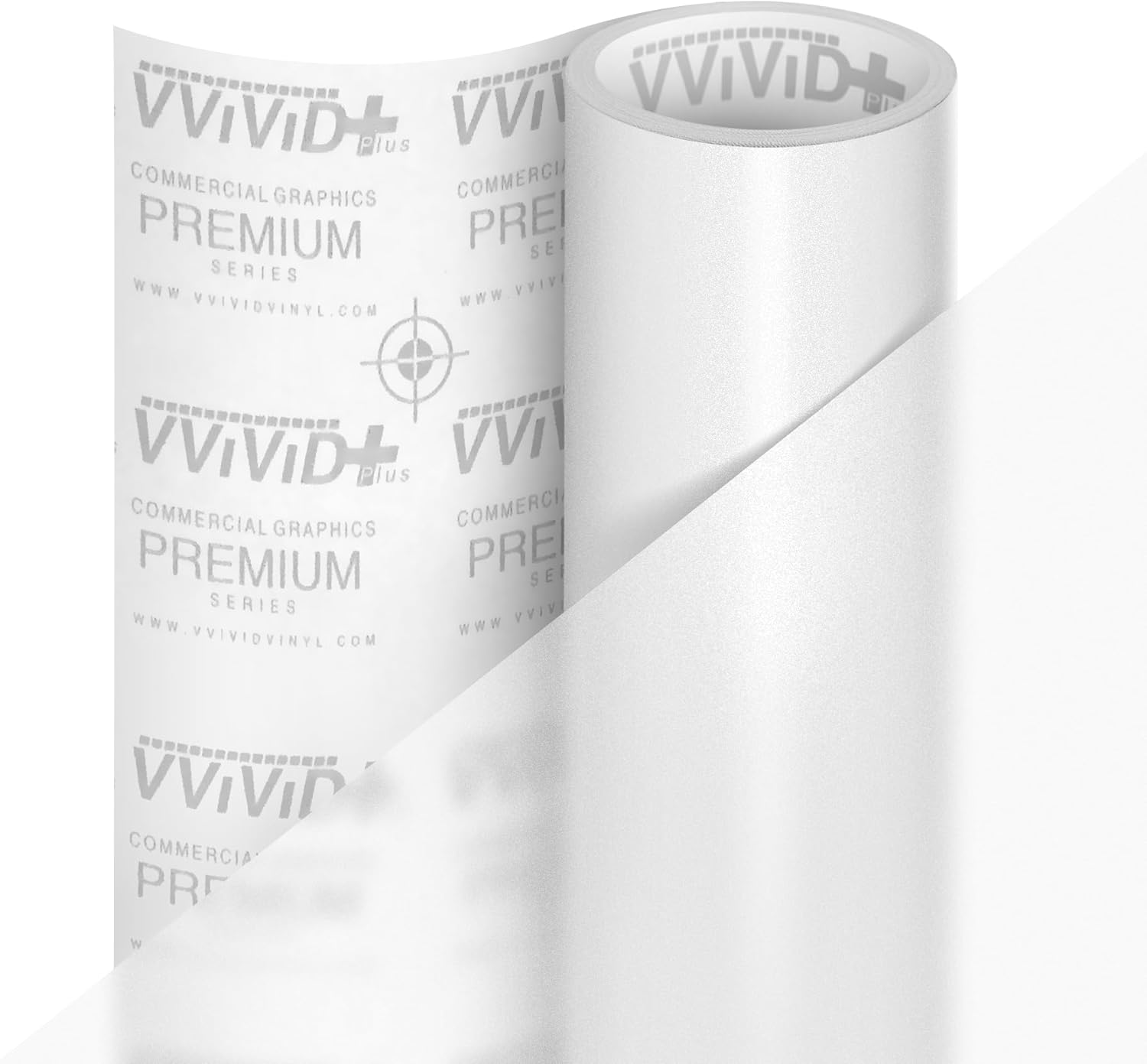 Frosted Matte Etched Adhesive Craft Window Vinyl Roll for Cricut, Silhouette and Cameo (12" x 48", Frosted White)