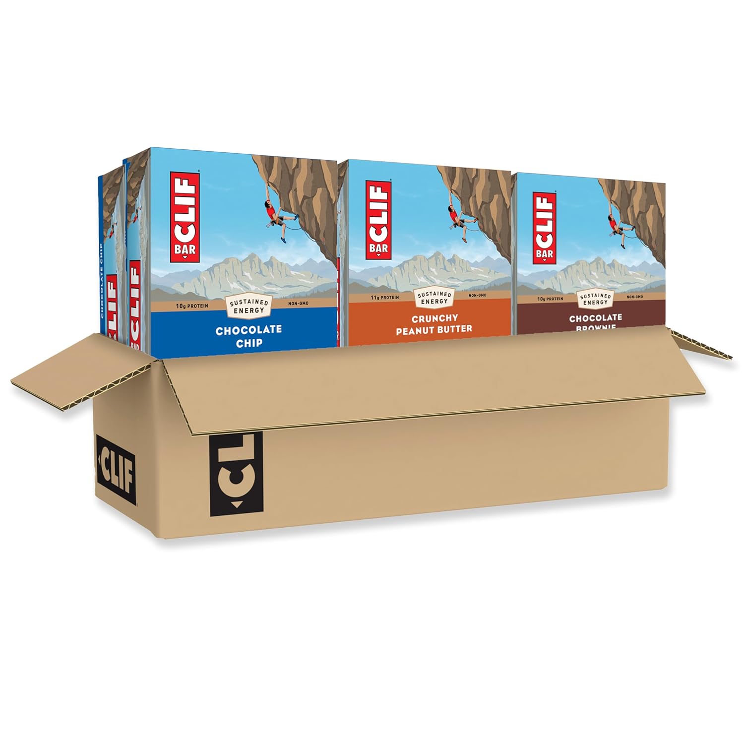 CLIF BAR - Energy Protein Bars - Variety Pack - 3 Flavors - Made with Organic Oats - Energy Bars - Non-GMO - (36 Pack)