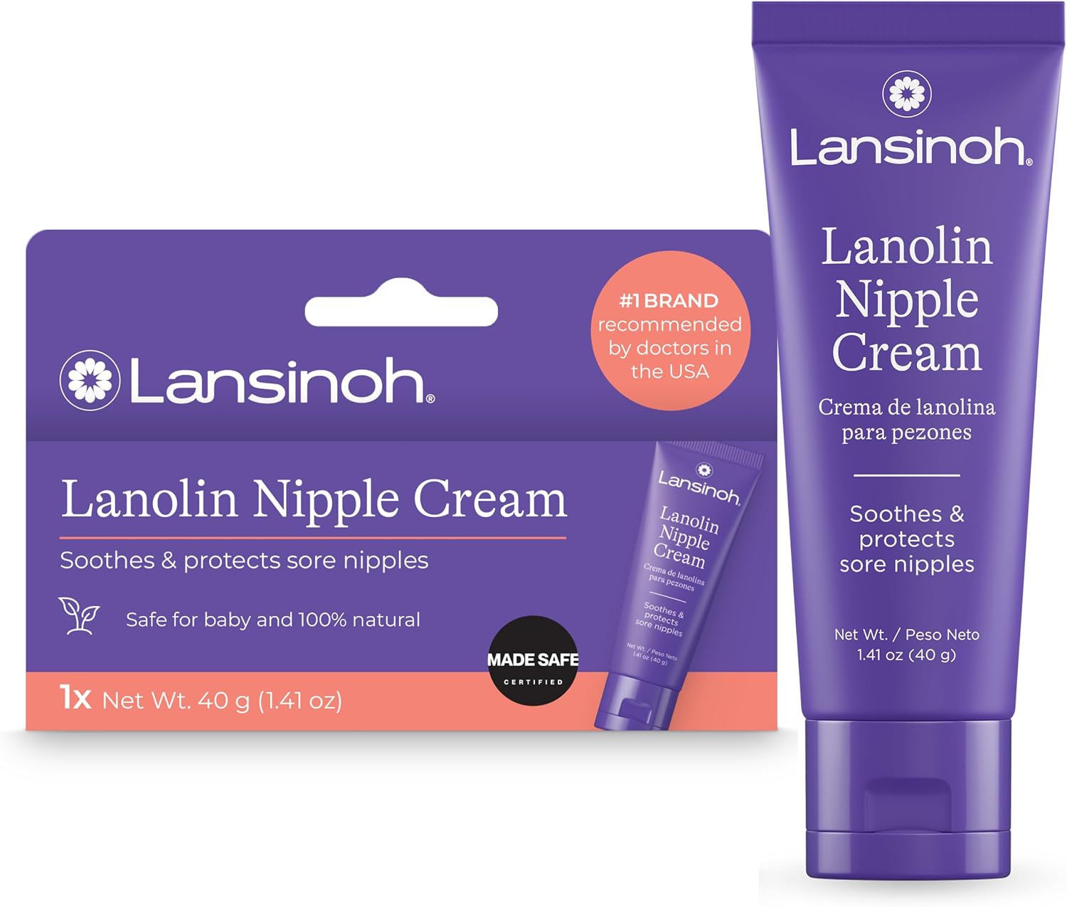 Lansinoh Lanolin Nipple Cream, 1.41 Ounces