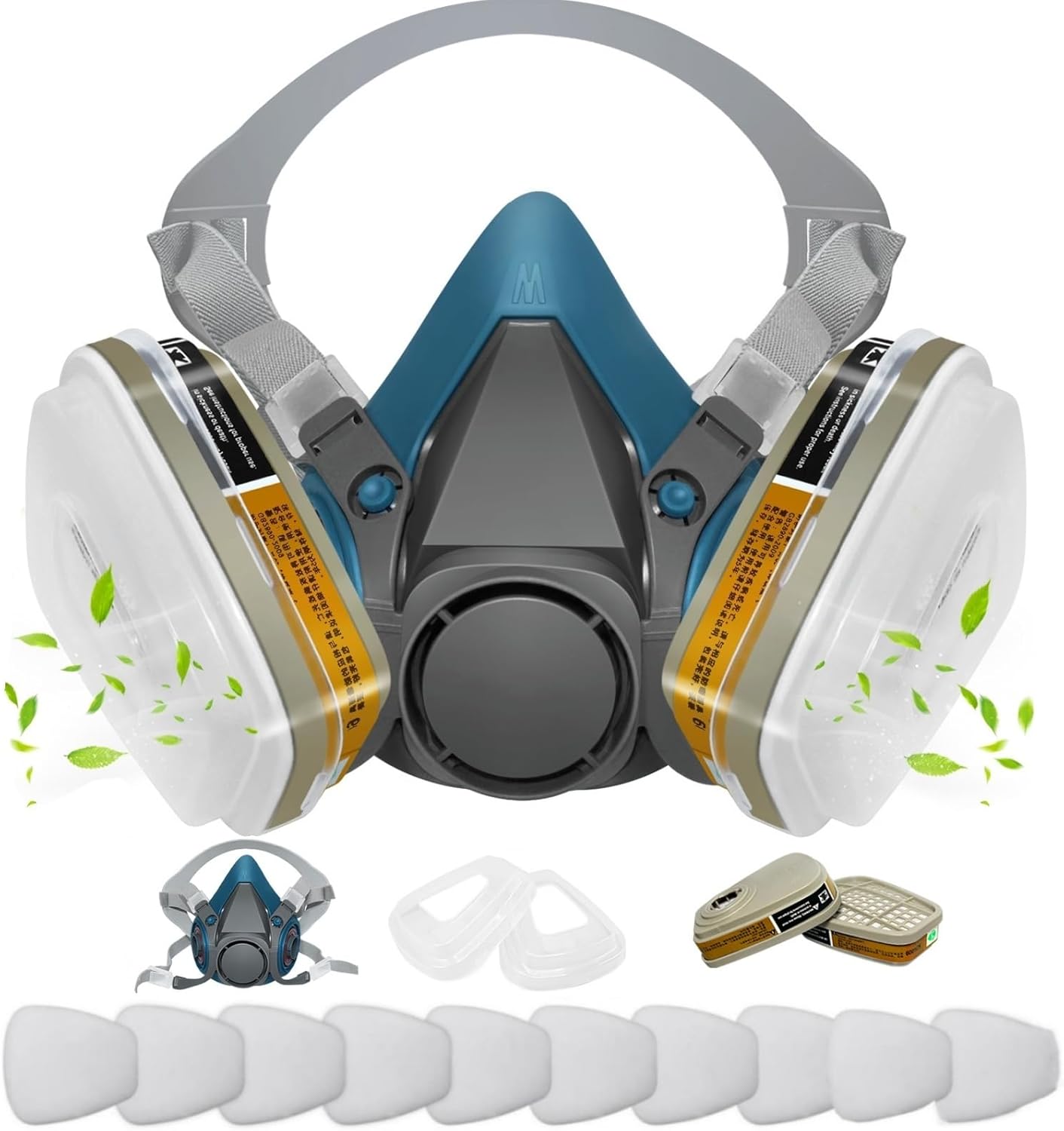 Respirator Mask, Paint Respirator with 6001 Filters for Chemical, Spray Paint, Epoxy Resin,Sanding