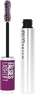 Maybelline The Falsies Lash Lift Washable Mascara Volumizing, Lengthening, Lifting, Curling, Multiplying, Eye Makeup, Blackest Black, 1 Count