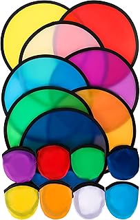 Foldable Flying Disc Fans Set Beach Flying Disc for Party Gift Halloween Christmas New Year