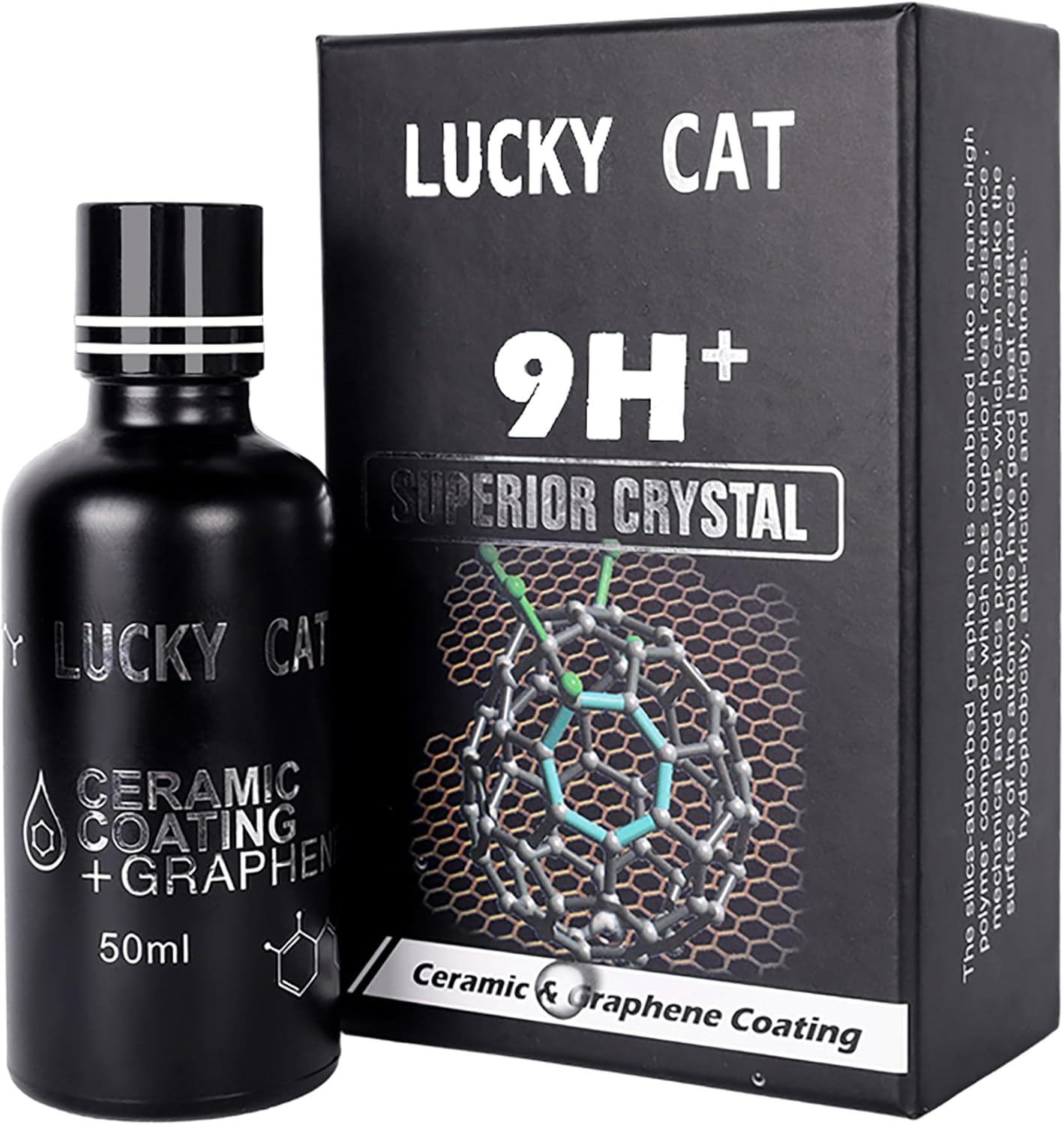 2020 High Gloss 9H+ Nano Ceramic Coating Car kit,Anti-Scratch Super Hydrophobic Liquid Pro Premium Ceramic Cating Car Polish Paint Sealant Protection-50ml