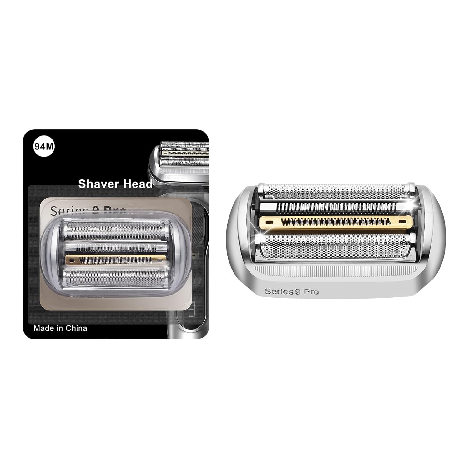 94M Electric Shaver Head Replacement Part Compatible with Braun Series 9 Pro and Series 9 Electric Razors (1 Pack)