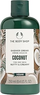 The Body Shop Coconut Shower Cream - Nutty and Creamy for Dry Skin - Vegan Body Wash, 8.4 Fl Oz