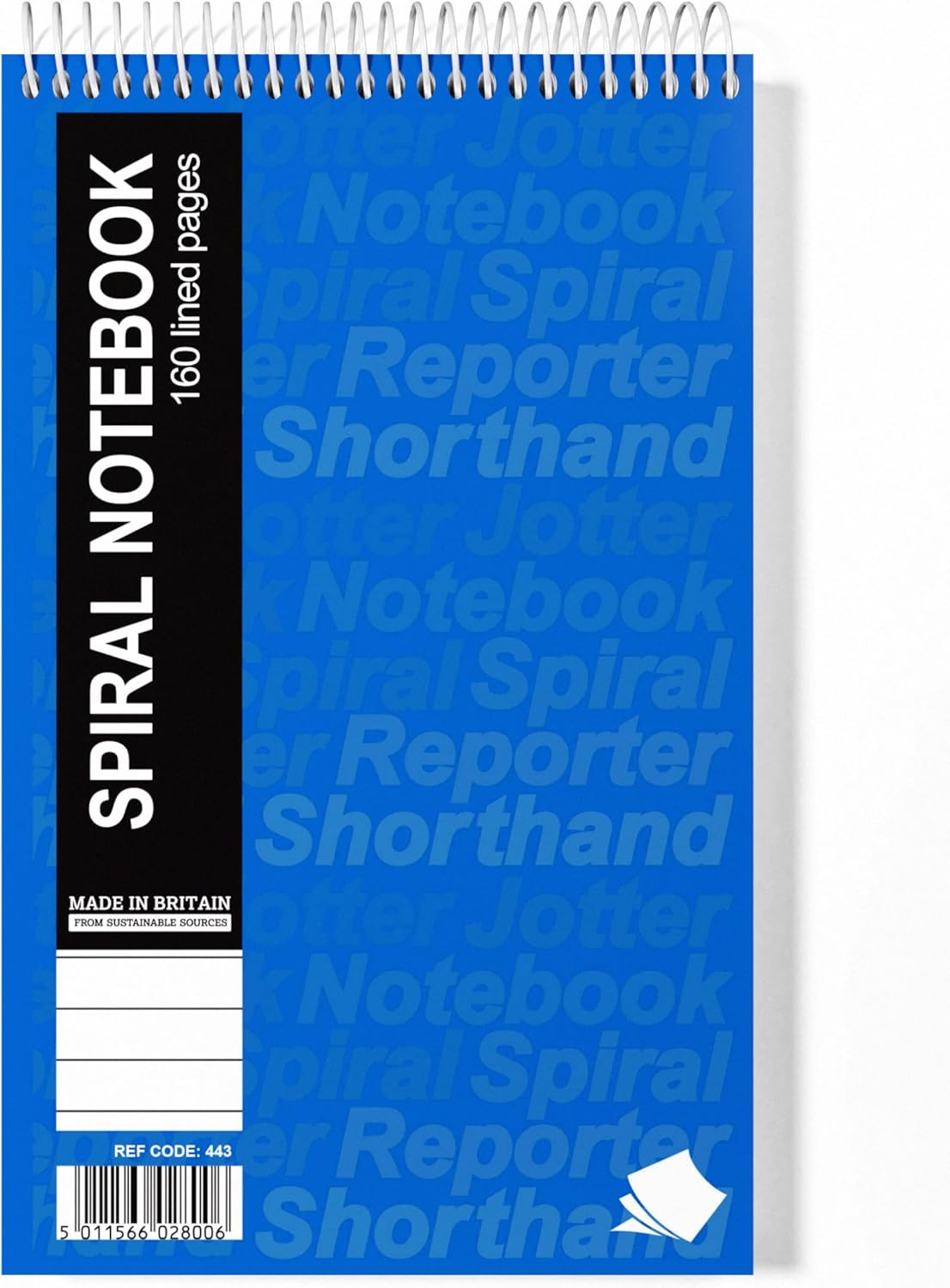 Spiral Office Reporters Notebook, 160 Pages 80 Sheets 127x203mm [Pack 10]