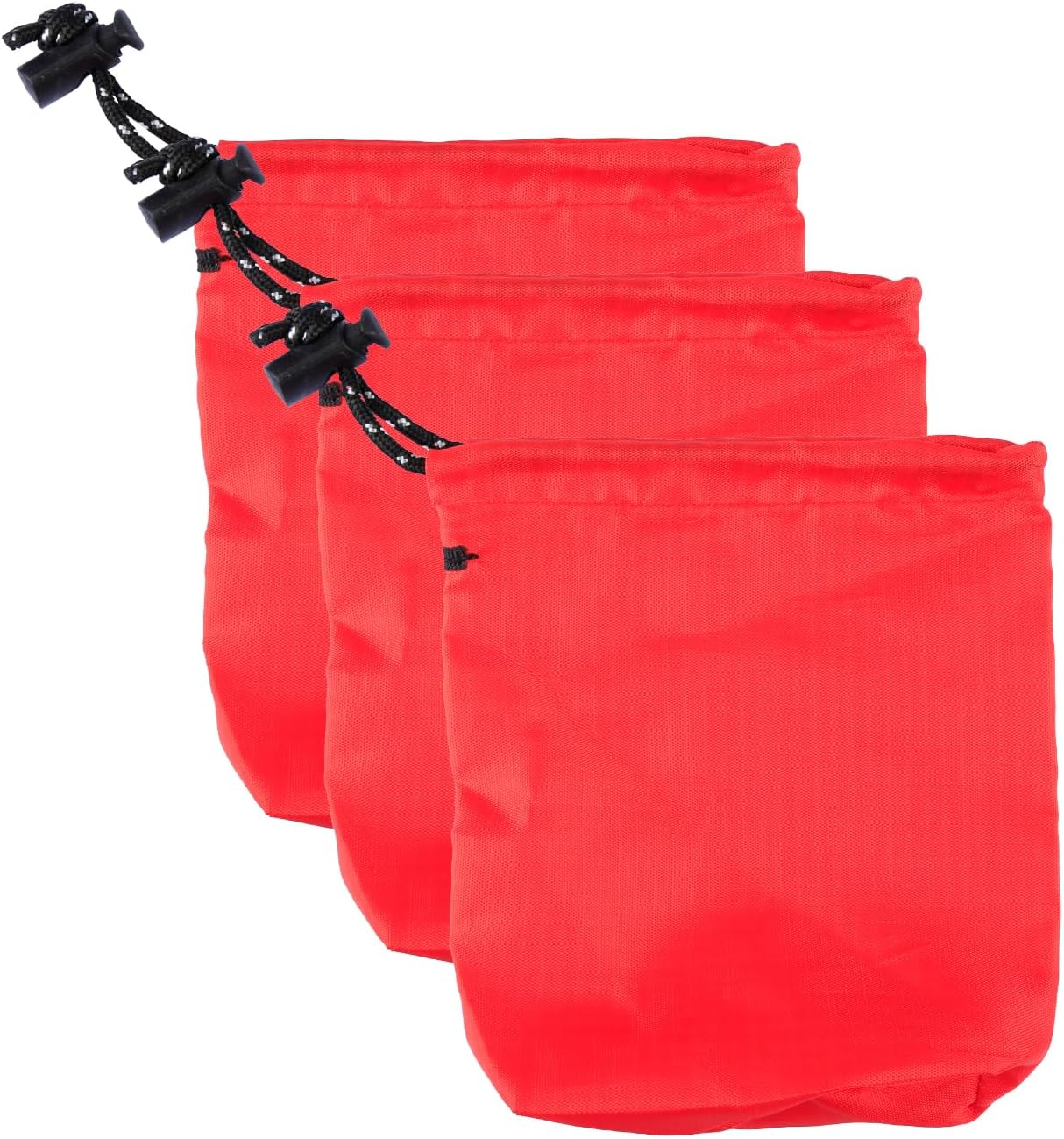 Tabanzhe 3PCS Small Drawstring Bags-Foldable Storage Pouch for Travel Waterproof Dry Bags Beach Sand Bag Portable Nylon Bags for Outdoor Gym School Small Items Oganization