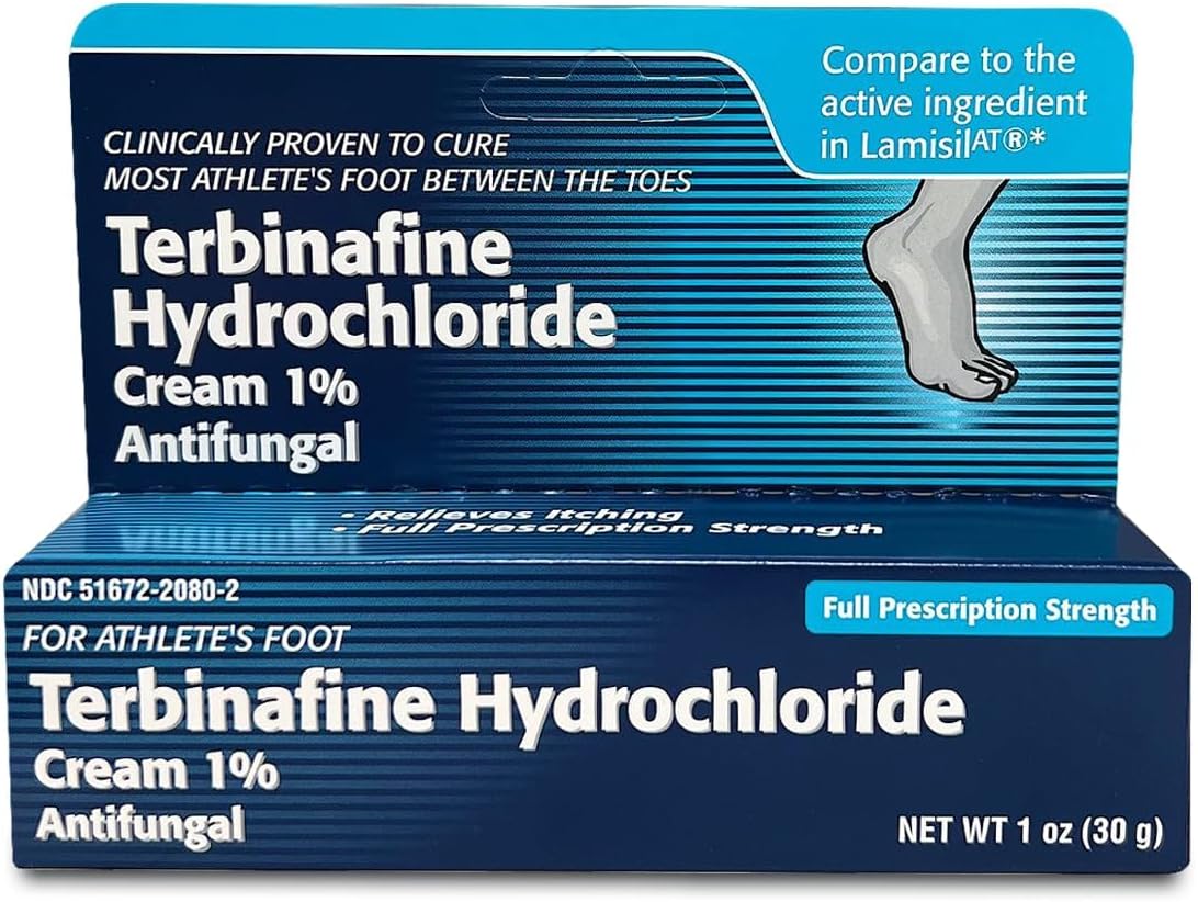 Terbinafine Hydrochloride AntiFungal Cream 1% (1 oz.)