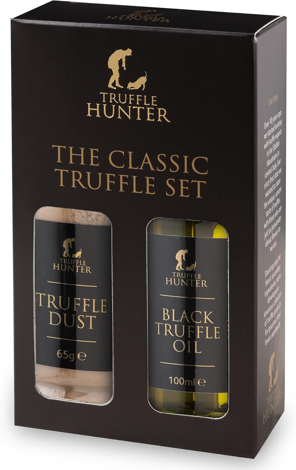 TruffleHunter - Classic Truffle Set - Truffle Dust & Black Truffle Oil Gourmet Food Seasoning