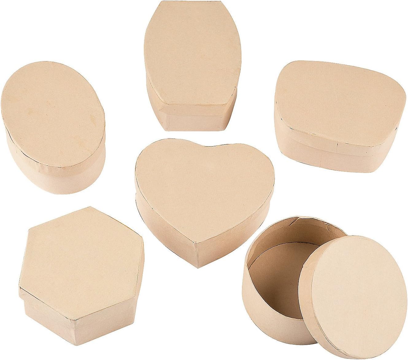 Fun Express DIY Cardboard Box Assortment -12 Pieces - Kids do it Yourself Crafts