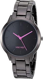 Nine West Women's Gunmetal Bracelet Watch