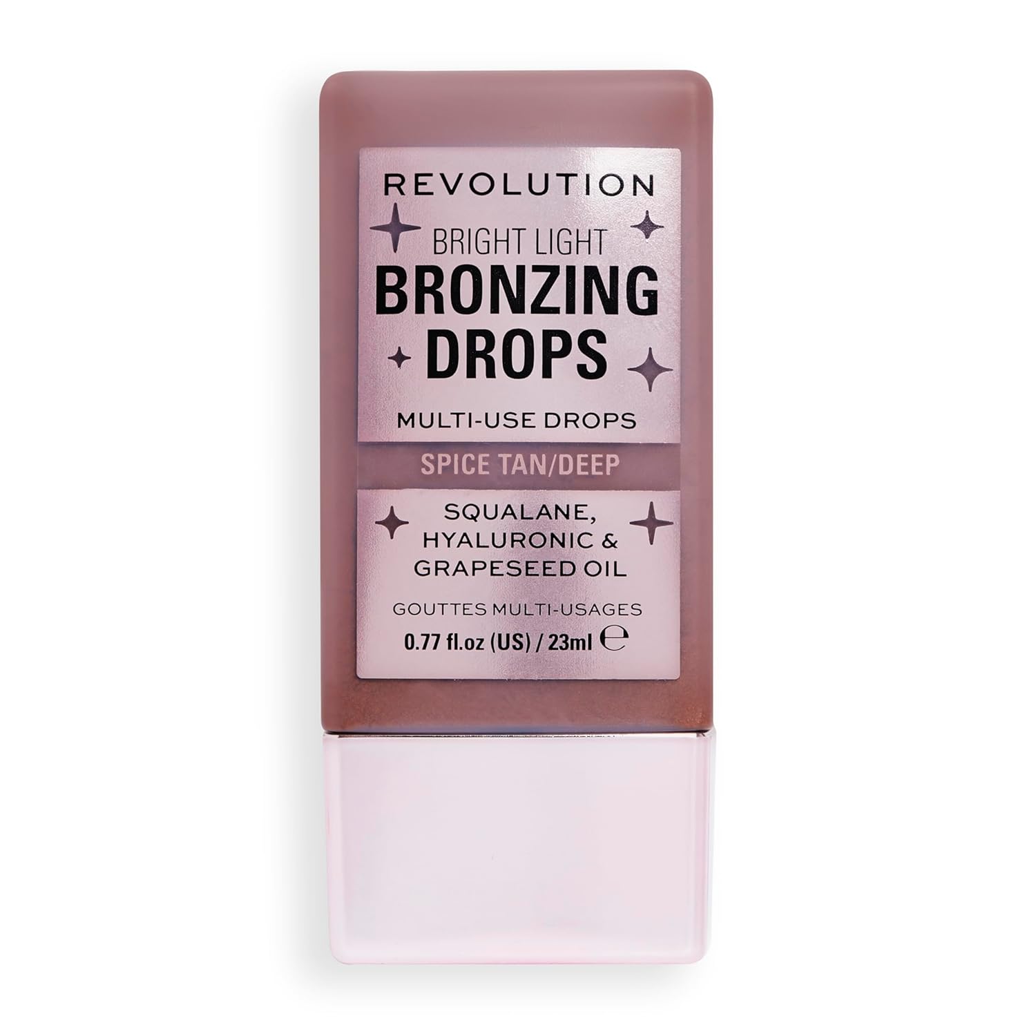 Revolution, Bright Light Bronzing Drops, Bronze & Glow for Face & Body, Infused with Hyaluronic Acid, Vegan & Cruelty-Free, Bronze Summer, 0.77 fl oz