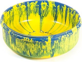 Ruff Dawg Rubber Dog Bowl - Durable Material Non-Slip No Spill Proof Skid Insulated - Pet Dog/Cat Food Water Dish Feeding - Assorted Colors - Small