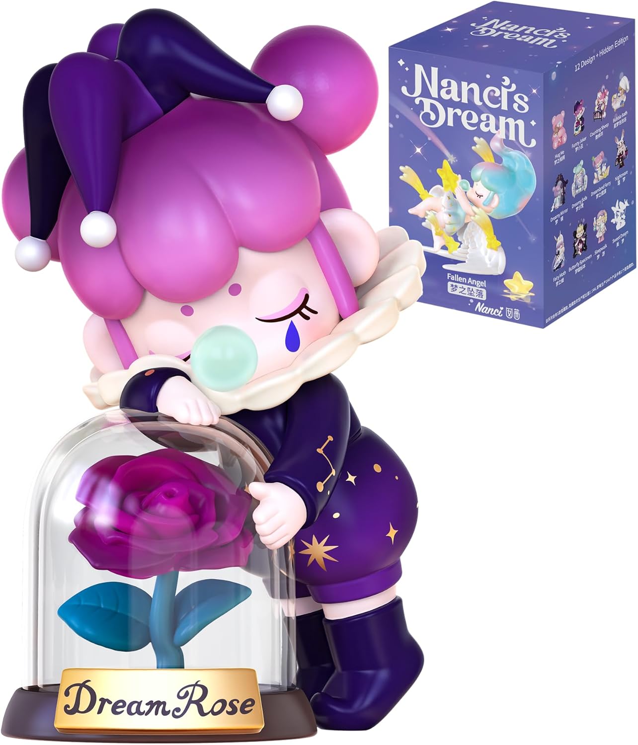 ROBOTIME Action Figure Surprise Nanci Blind Box Popular Toy Collectible Art Toy Exclusive Kawaii Fantastic Creative Gift Room Decor Desktop Cute Figure, for Christmas Birthday Party Holiday (Dream)