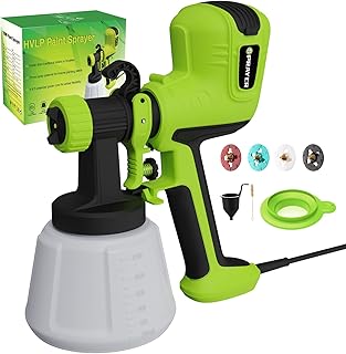 ELPIDIO Paint Sprayer, 700W HVLP Electric Spray Paint Gun, with Cleaning & Blowing Joints 4 Copper Nozzles and 3 Patterns Paint Sprayers for Home Furniture, Walls, Cabinets, Fence, Door etc. EP62.