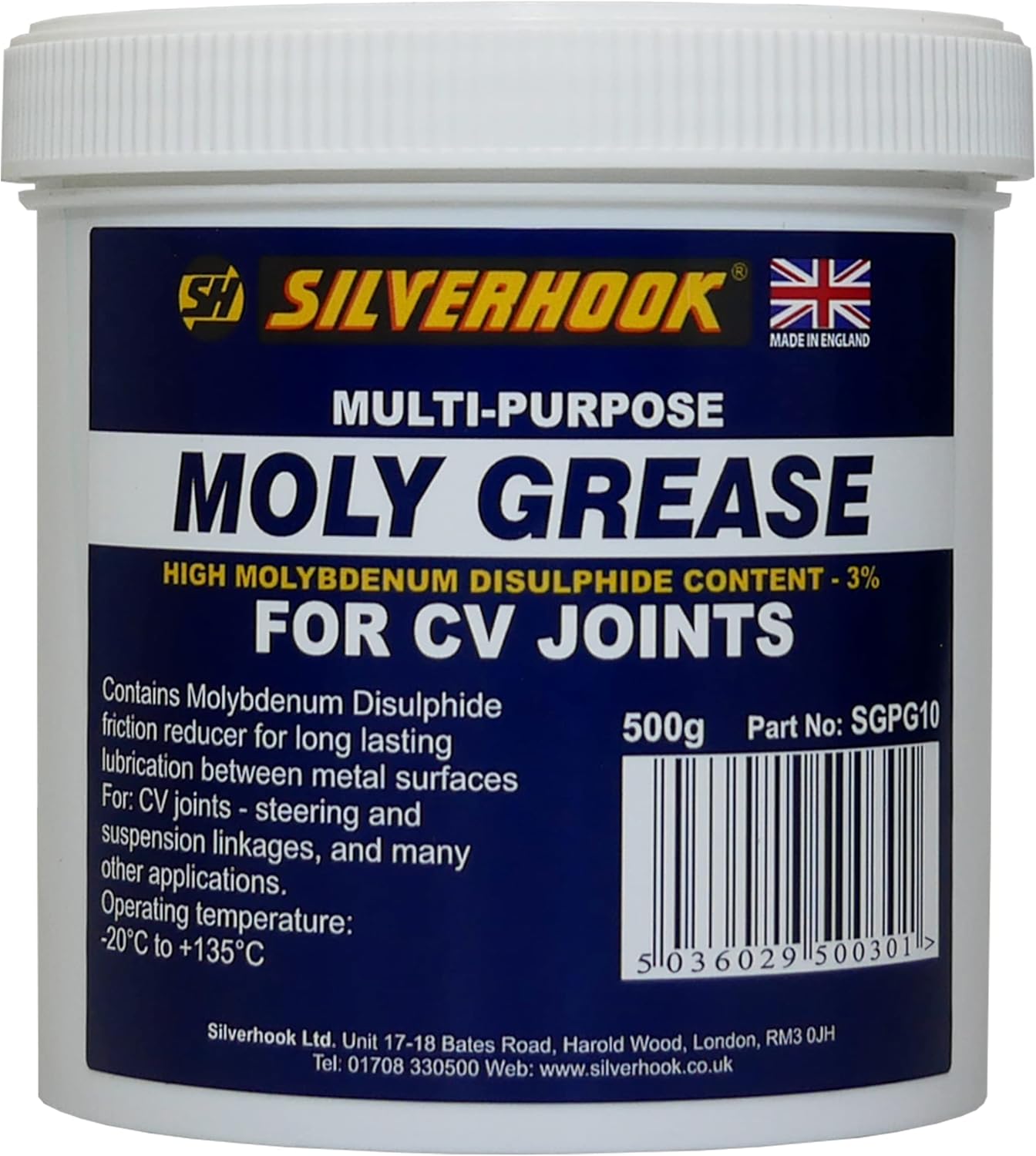 SILVERHOOK Moly Grease Tub 500g