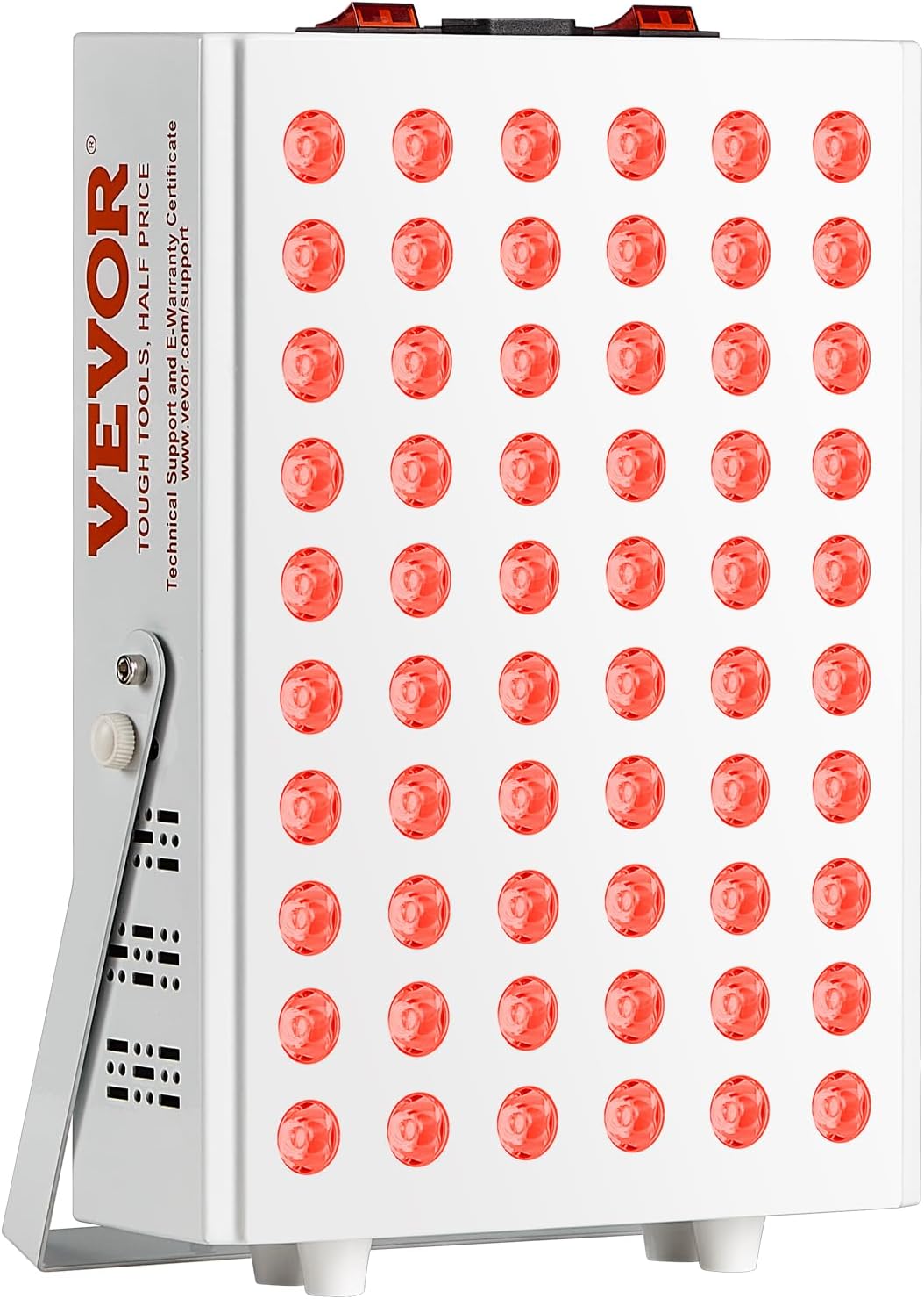 VEVOR Red Light Therapy for Body Face, 60 Dual-Chip LEDs, Red 660nm & Near Infrared 850nm Combo, High Power Red Light Therapy Panel for Recovery, Pain Relief, Wound Healing, Skin Health, 80W