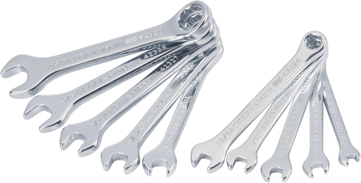 CRAFTSMAN Miniature Combination Wrench Set, SAE, 10 Piece (CMMT42319)