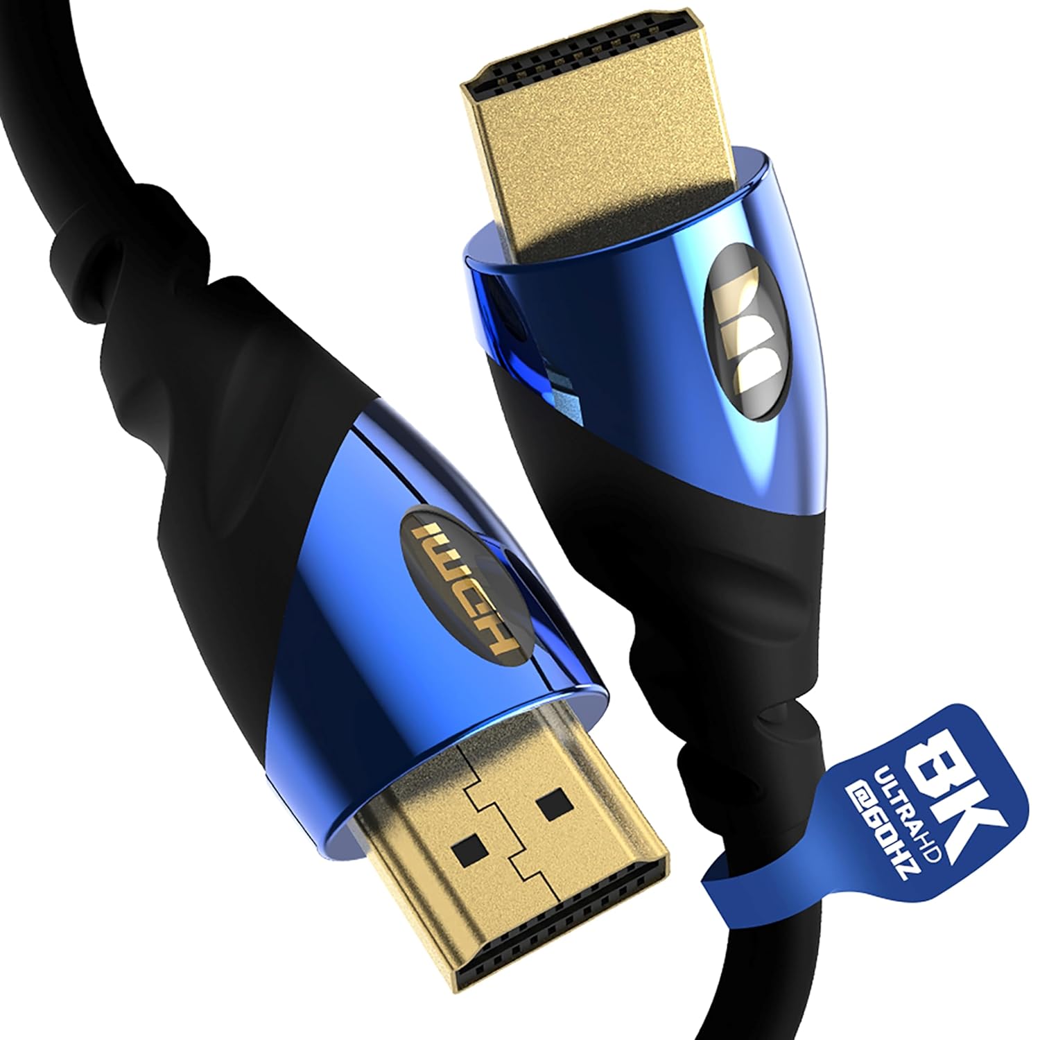 Monster 12ft. 8K Ultra High-Speed HDMI 2.1 Cable 48Gbps with eARC, Certified 8K @60Hz, 4K@120Hz – Compatible with PS5, PS4, Xbox Series X, Roku, Apple, Fire TV, Smart TV, Gaming Monitor