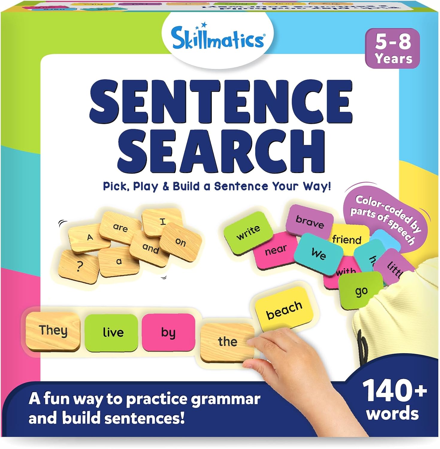 Skillmatics Educational Game - Sentence Search, Fun Learning Toys & Games for Kids, Sentence Building Activity, Creative Word Play, Gifts for Boys & Girls Ages 5, 6, 7, 8