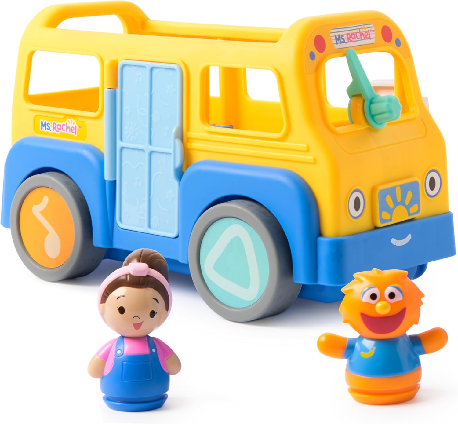 Ms. Rachel Official My First Learning Electronic School Bus with 2 Figures, Music & Sounds, Educational Toys & Toddler Toys for Girls & Boys Ages 1-3+