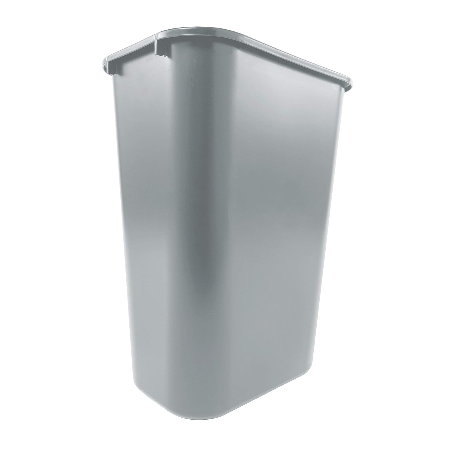 Rubbermaid Commercial Products Deskside Wastebasket/Trash Can, 10.25-Gallon/41-Quart, Gray, Plastic, Garbage Can for Home/Office, Fits Under Desk/Sink/Cabinet