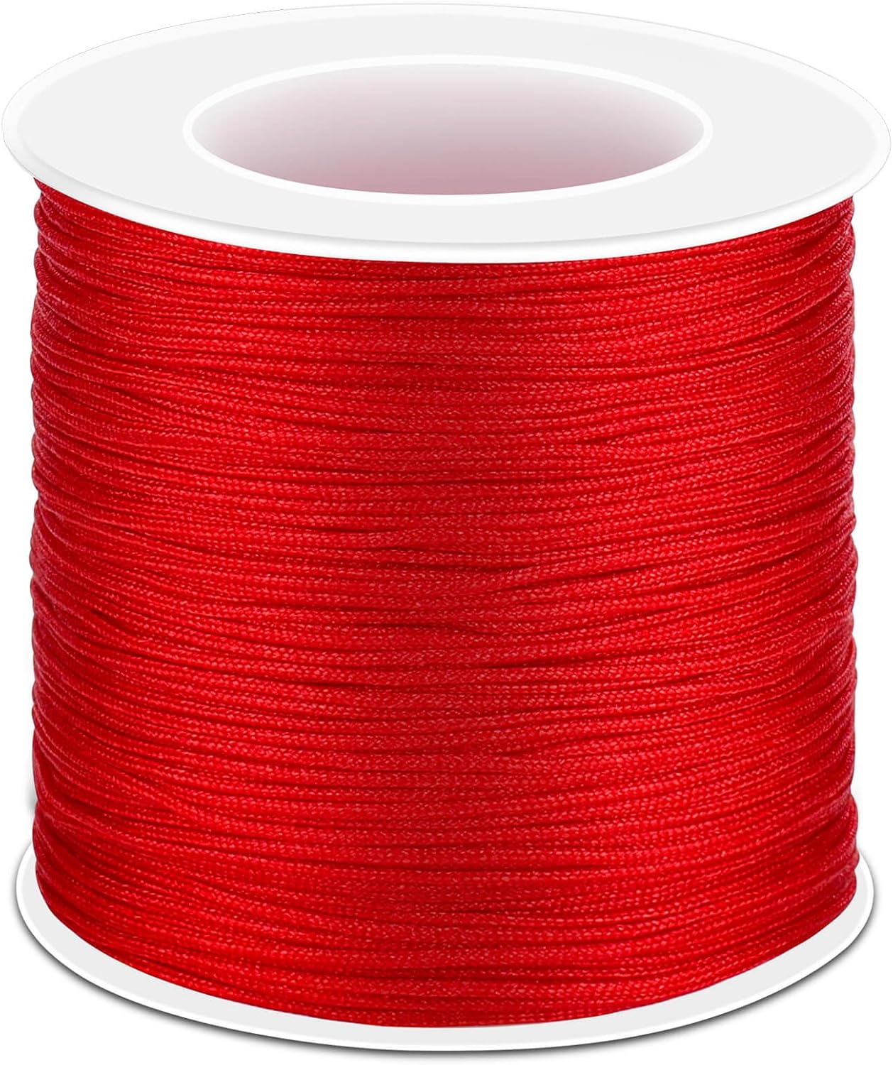Anezus Red Nylon String for Bracelets, 0.8mm Nylon Thread Chinese Knotting Cord Wind Chime Outdoor Twine String for Beading, Necklaces, DIY Craft, Jewelry Making