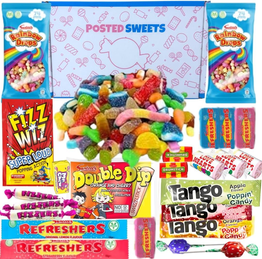 Classic Retro Sweet Hamper, Gift Box of Pick and Mix Candy From Posted Sweets, A Present for Anyone, Birthday, Christmas