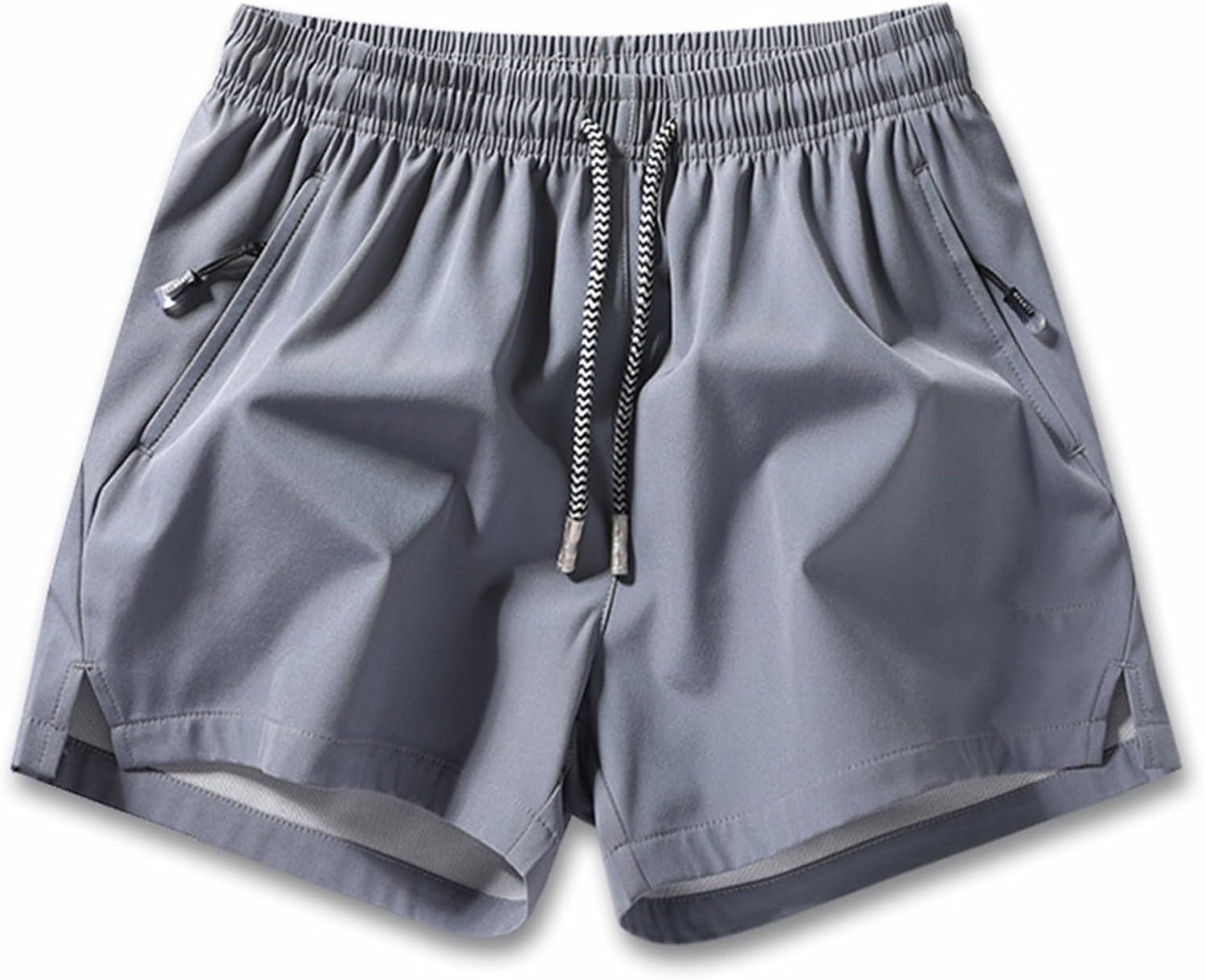 NNGOTD Men Workout Shorts Quick Dry Gym Shorts with Zipper Pocket Lining Lightweight Swimming Training Mens Slacks Slim Fit Dress Pants Big and Tall Baggy Sweatpants