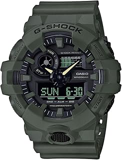 Casio Men's XL Series G-Shock Quartz 200M WR Shock Resistant Resin Color: Matte Olive Green (Model GA-700UC-3ACR)