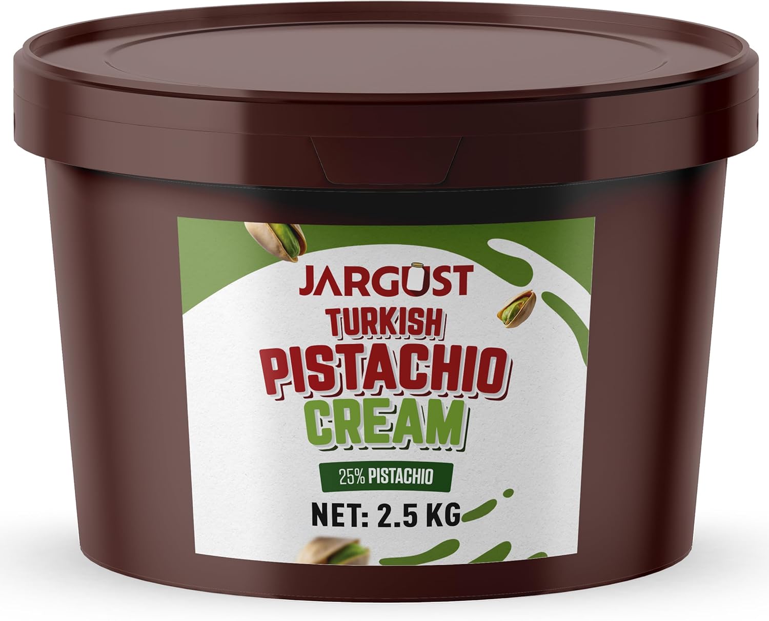 Bulk Pistachio Cream Spread, 2.5 kg, Premium Turkish Pistachio Butter, Perfect for Dubai Chocolate Bar Kit, Gourmet Paste for Desserts, Breakfast, & Indulgent Treats
