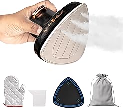 Econour Mini Travel Iron With Steam For Clothes | Small Portable Iron for Travel With Garment Steamer | Handheld Mini iron for Crafting, Quilting & Sewing | Compact Ironing Machine for Handcraft