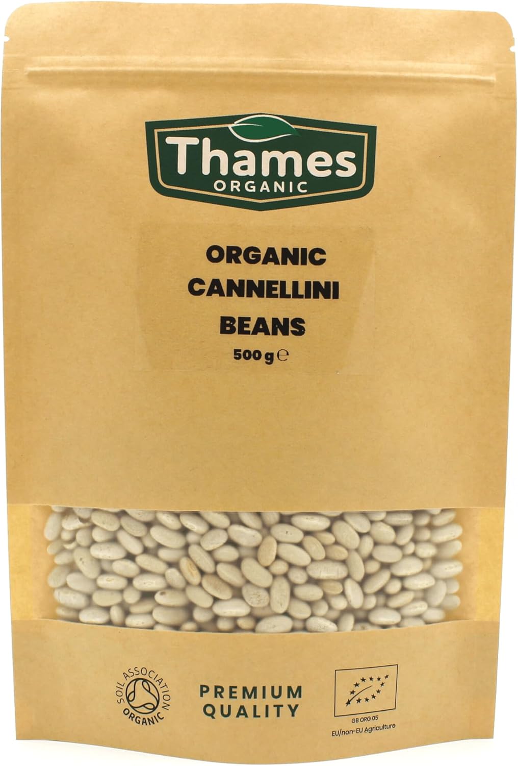 Organic Cannellini Beans 500g – Creamy & Nutritious | Premium Italian Legumes | Ideal for Soups, Salads & Dips | Organic & Sustainable | Thames Organic
