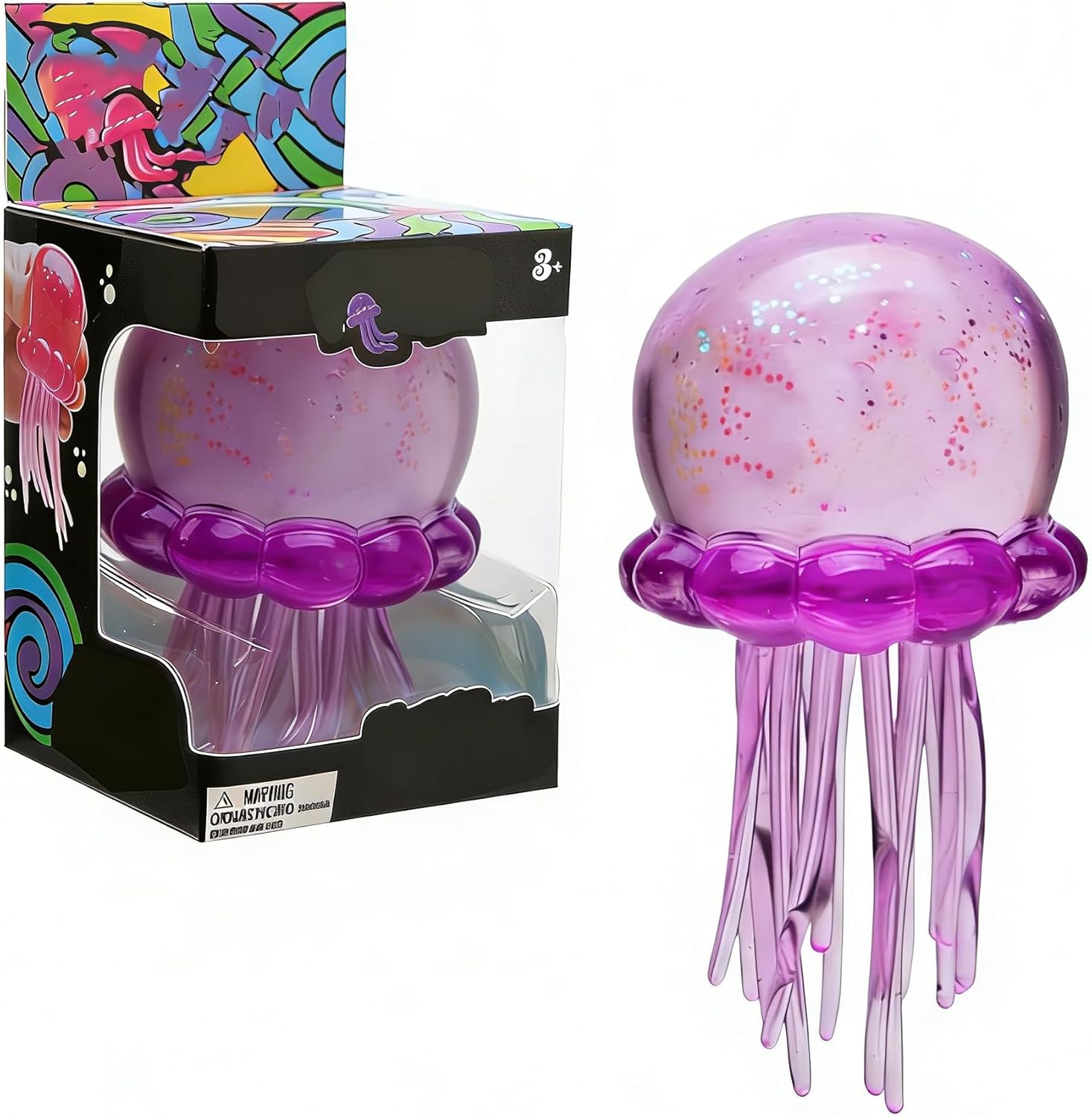 Jellyfish Squeeze Toys, Drop Malt Sugar Balls Relieve Stress, Sensory Toy with a Super Solid Squish for Adult, Squishy Ultra Squishy and Moldable Slow Rise