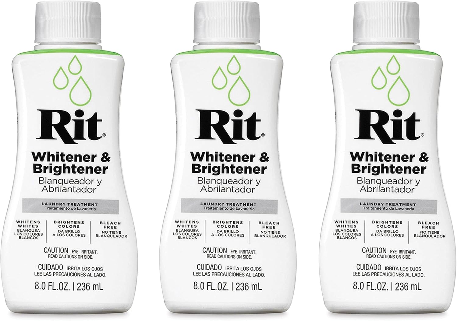 Rit Dye Liquid 8 Ounces Whitener and Brightener 8-50 (3-Pack)