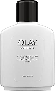 Olay Face Moisturizer, Complete All Day Moisturizer With Sunscreen Broad Spectrum SPF 15 - Sensitive, 4 fl. Oz, 1 unit