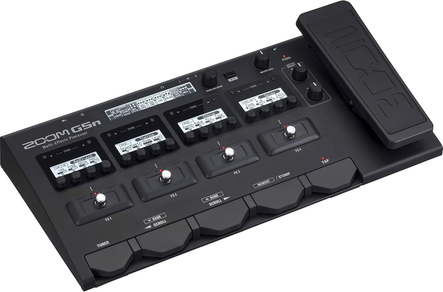 Zoom G5n Guitar Multi-Effects Processor with Expression Pedal, with 100+ Built in Effects, Audio Interface for Direct Recording to Computer