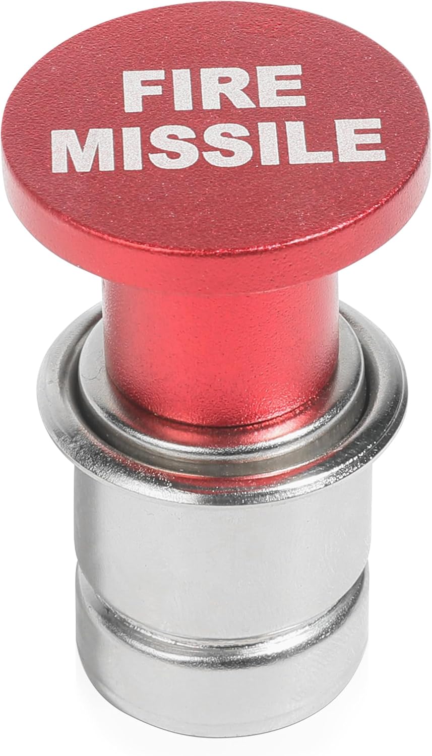 Car Cigarette Lighter,Cigarette Lighter Plug,Car Accessories Car Cigarette Lighter,12V Anodized Aluminum Cigarette Lighter Plug for Most Car Truck Boat (Fire Missiles), 1474DYQ001