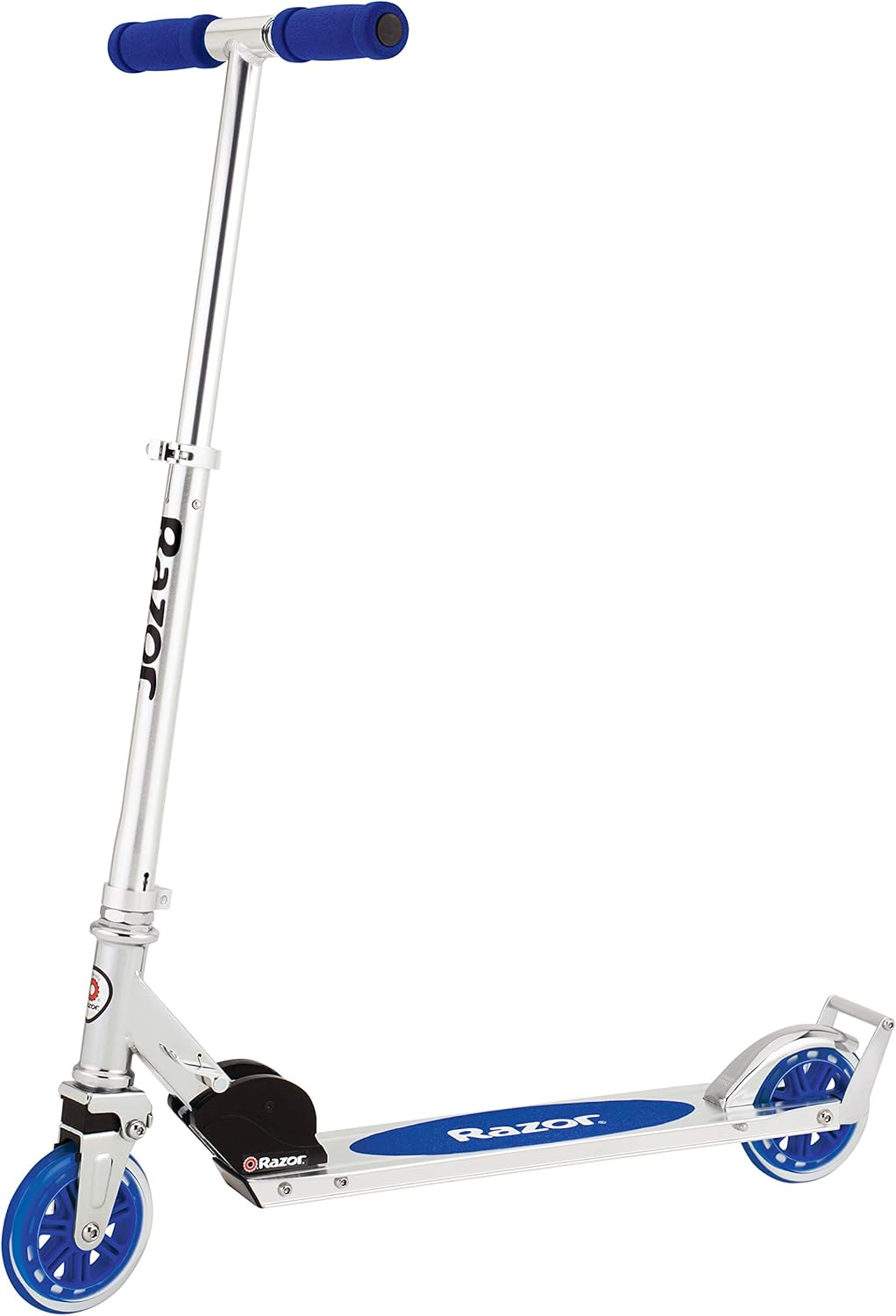 Razor A3 Kick Scooter for Kids - Larger Wheels, Front Suspension, Wheelie Bar, Lightweight, Foldable, and Adjustable Handlebars