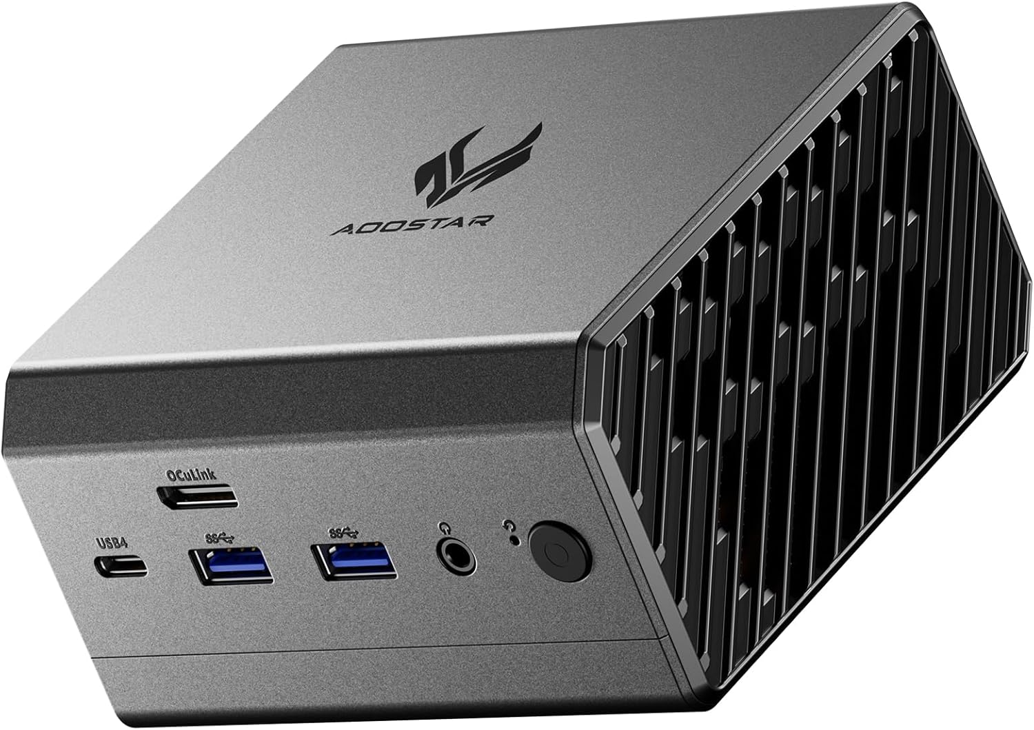 AOOSTAR GT37 ai mini pc Ryzen AI9 HX 370 (up to 5.1GHz 12C/24T) Radeon 890M iGPU with 32GB LPDDR5X 8000MHz 1TB PCIe 4.0 SSD,WiFi7,2x2.5G LAN,Oculink Port 8K 3-screen Desktop gaming computer