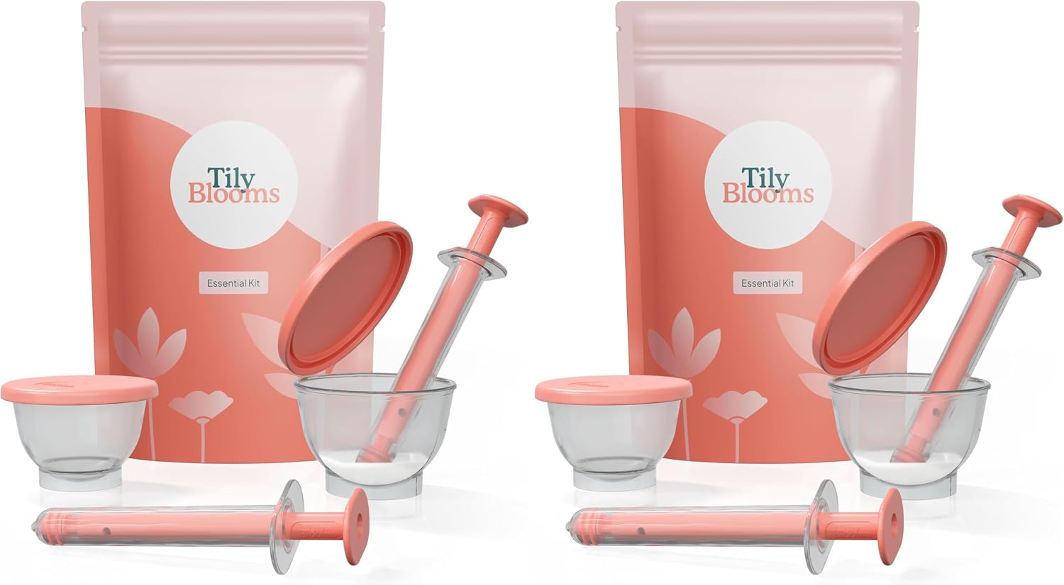 Essential Home Insemination Kit – Made in the UK, MHRA Compliant, Fertility Syringes & Purpose-Designed Collection Cups, Gentle, Comfortable TTC Kit (The Essential Kit) (Pack of 2)