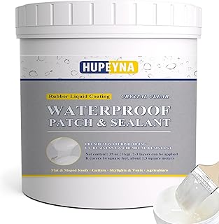 Liquid Waterproof Sealant, Hupeyna Invisible Waterproof Agent Transparent Repairing Leak Waterproof Adhesive, Indoor & Outdoor Waterproof Coating 35oz