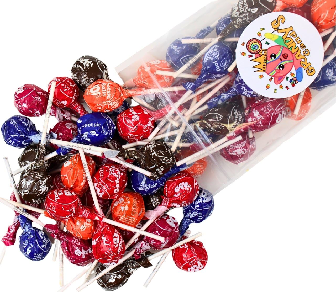 Assorted Assorted Fruit Flavored Tootsie Roll Pops- America's Favorite LolliPop with Chocolately Center- Classic, Bulk Sizes, Variety Pack (3 Pound)