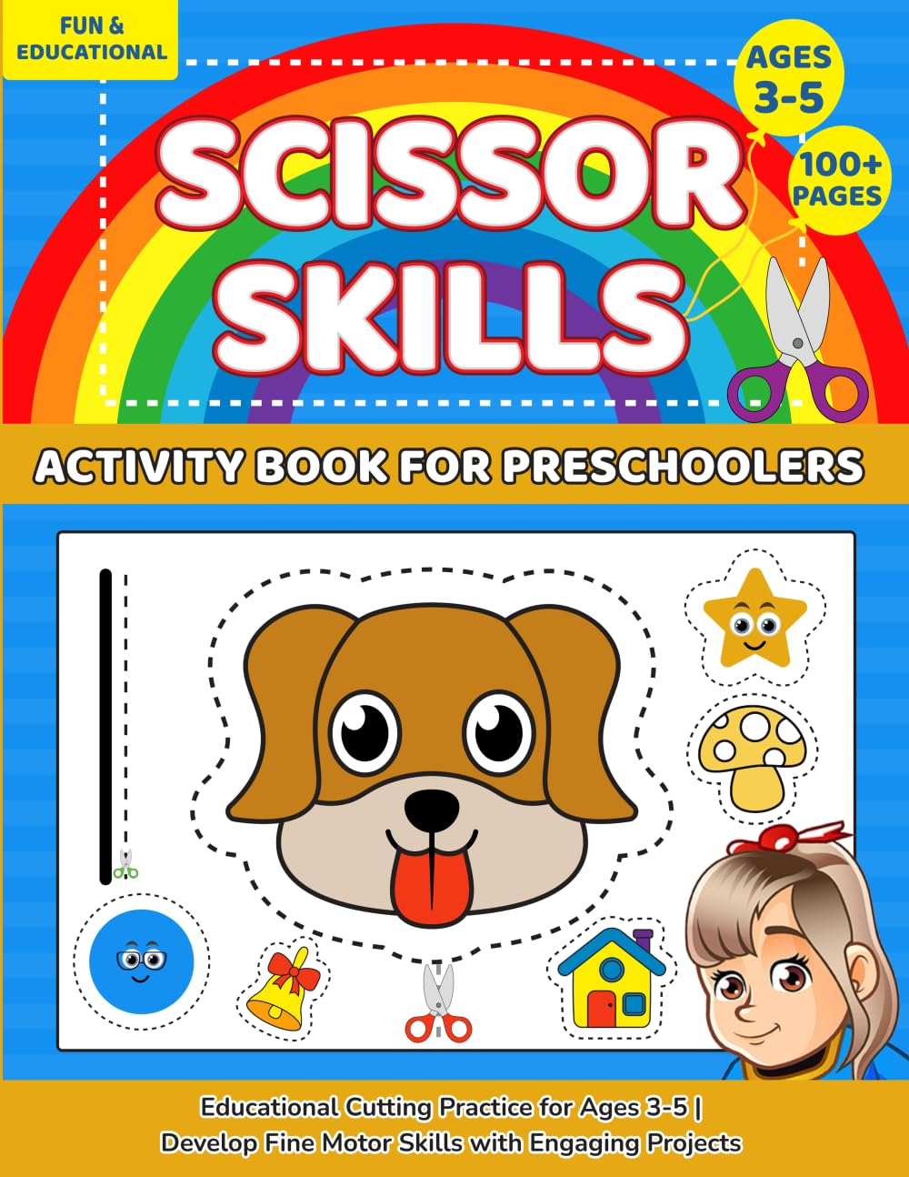 Scissor Skills Activity Book for Preschoolers: Educational Cutting Practice for Ages 3-5 | Develop Fine Motor Skills with Engaging Projects