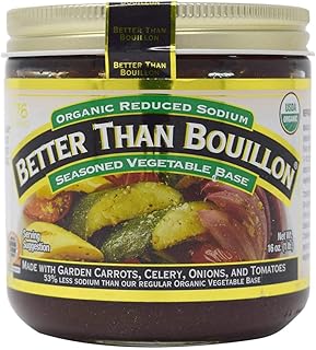 Better Than Bouillon Organic Vegetable Base 16 Oz, Reduced Sodium, Original Version, EACH