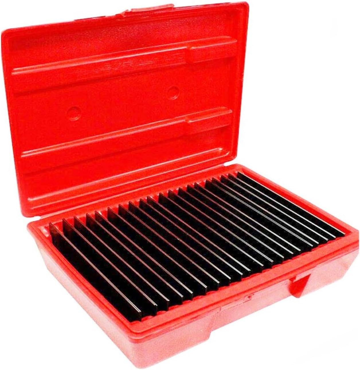 Gauge Blocks Machinist Parallel Blocks Bars, 40-Piece Set, 1/32 Inch Wide X 6 Inch Long Straight Edge Bar Blocks ½ Inch To 1-11/16 Inch withstand Heavy-Duty Use and Provide Long-Lasting