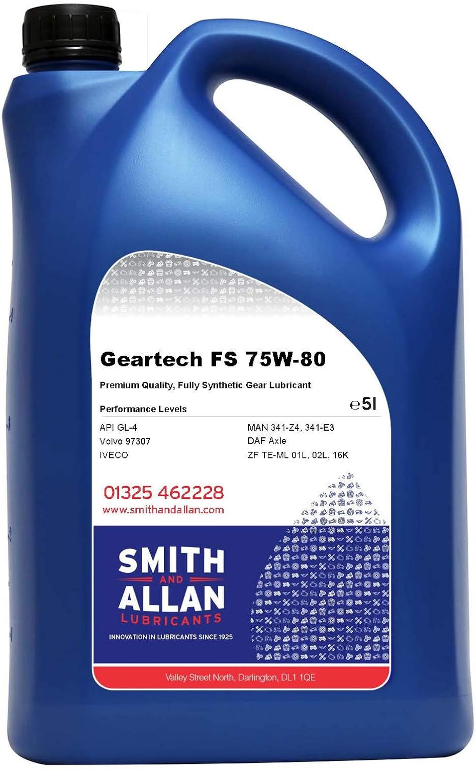 Smith & Allan 75w/80 Fully Synthetic Gear Oil API GL-4 : Size - 5lt